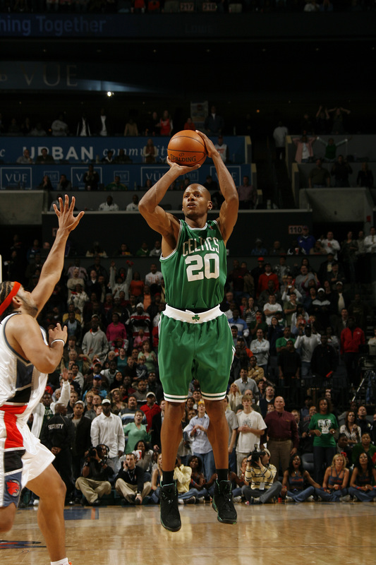 Ray Allen, #20, one of the best shooters in history